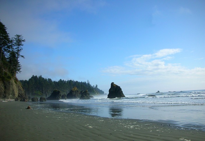 Looking south, Ruby Beach
